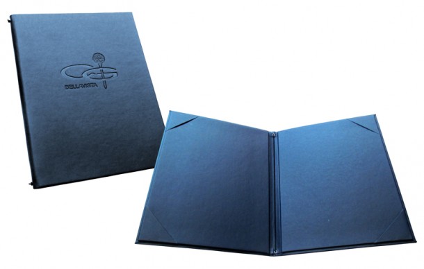 PORTA MENU DE PIEL SINTETICA